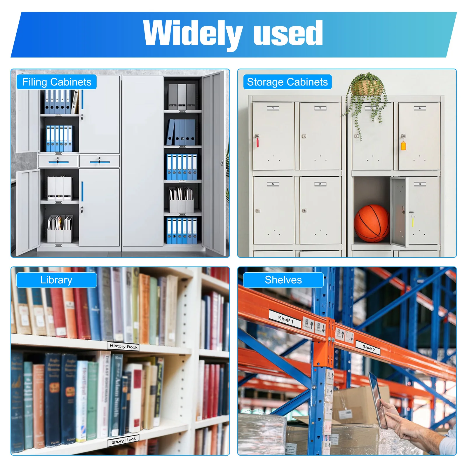 30pcs Label Holders Clear Movable Shelf Tags for Warehouse Organization Office Use Excellent Quality Long Term