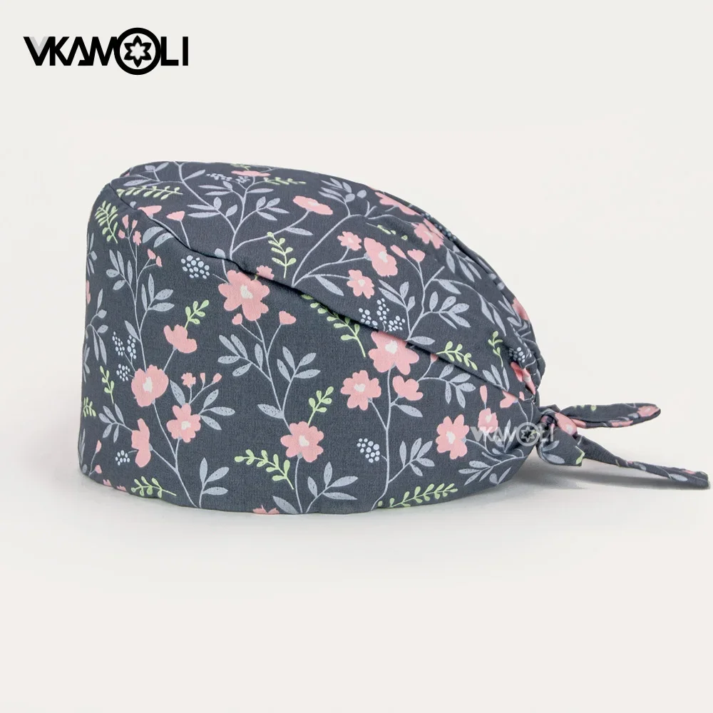 scrub cap Wholesale prices women and men scrubs hats pet shop hat print hat medical accessories surgery cap