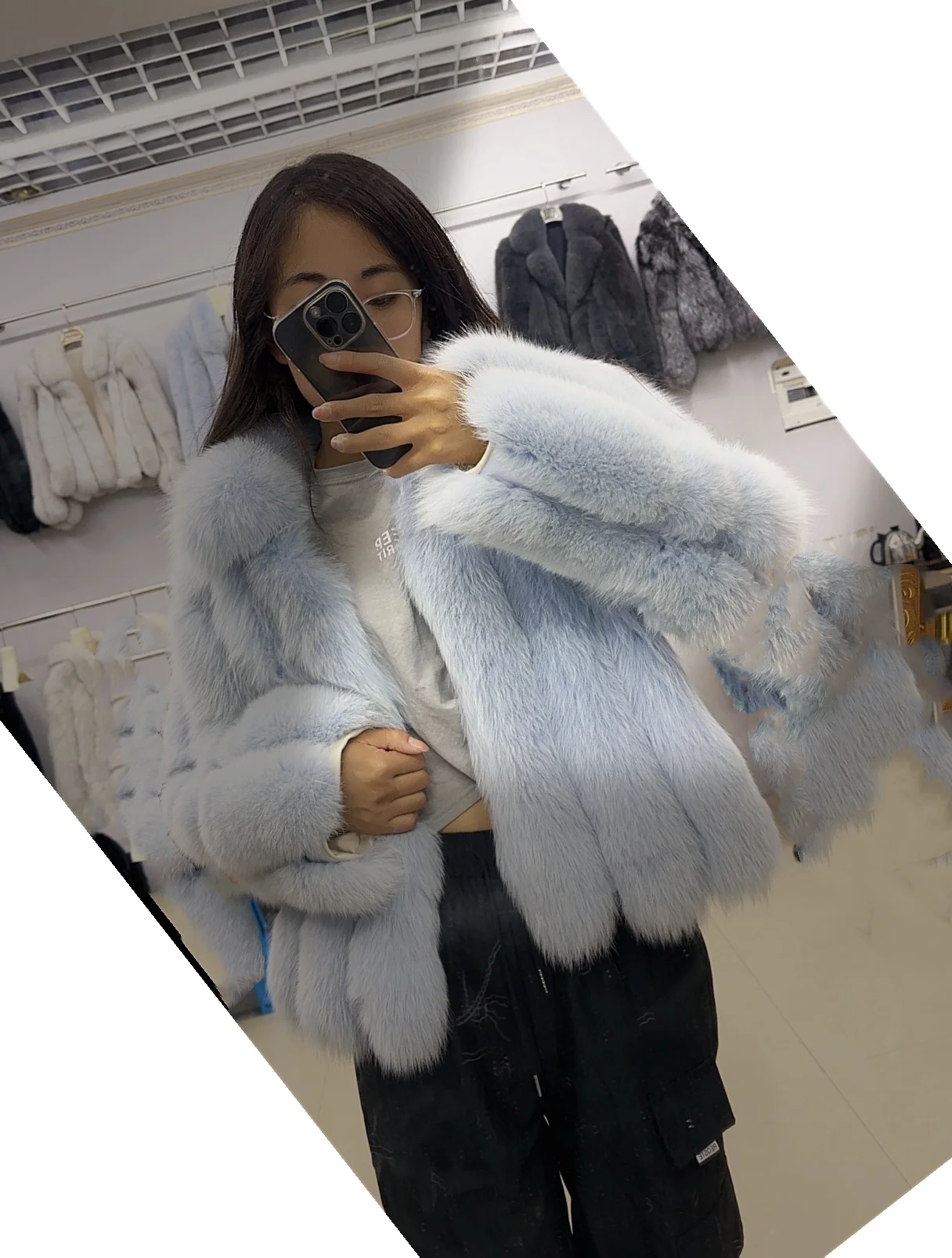 Real Fox Fur Short Jcaket Women Luxury Vest Female High Quality Genuine Cropped Natural Fox Fur Coat For Girls