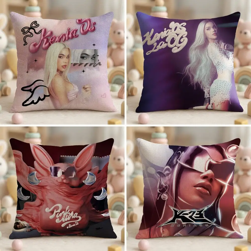 Cushion Cover Wrinkle-Resistant Short Plush Pillow Case Breathable Machine-Washable Singer K-Kenia OS Pink Aura