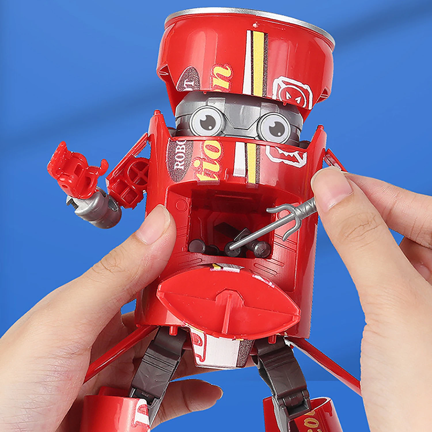 Robot samurái King Kong para niños, juguete transformable de Soda y bebidas, regalo