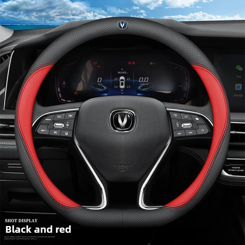 

Leather Car Steering Wheel Cover for Changan CX70 Unit CS75 Hunter Plus CS55 CS95 Alsvin CS85 CS15 Oshan X7 X5 Accessories