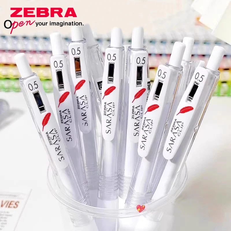 

5 шт., японская гелевая ручка ZEBRA JJ99, черная ручка JJ15, белый полюс, лимит 0,5 мм, школьные и офисные милые товары для рукоделия, канцелярские принадлежности