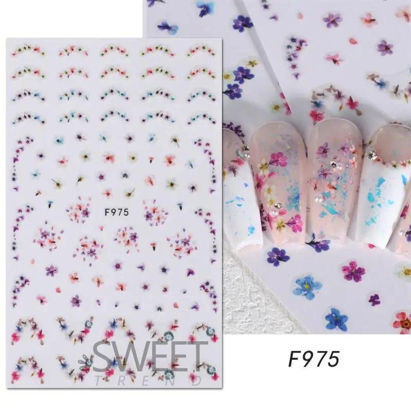 Aufkleber schönes Aussehen. Neue Maniküre wasserdichte Blumen Nail Art Nagel aufkleber einfach zu bedienen Blätter Nagel aufkleber Nagel DIY