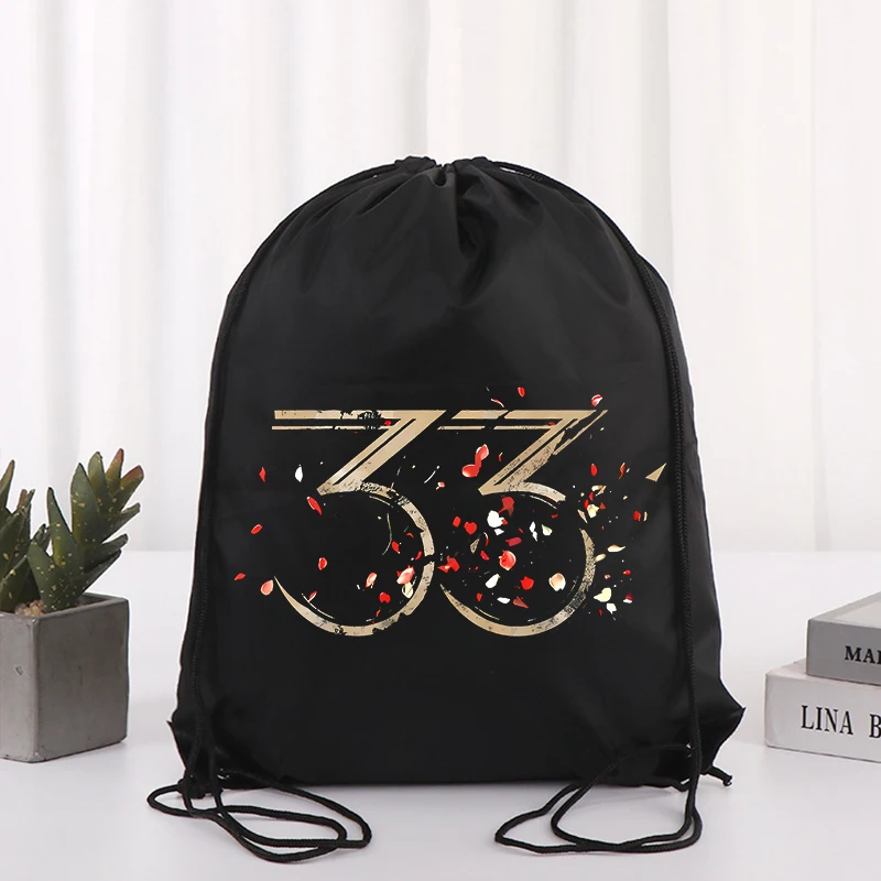 أنيمي مطبوعة الرباط على ظهره لعبة كلير Obscur إكسبيديشن 33 الرياضة حقيبة اللياقة موضة رسم سلسلة أكياس كيس التخزين هدية #5