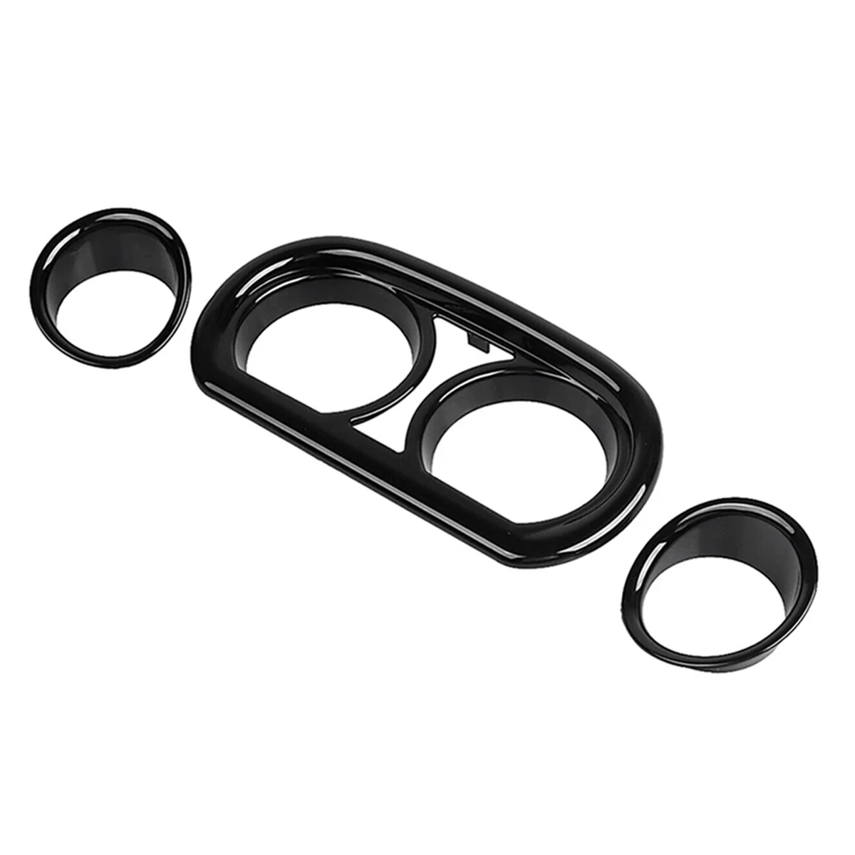 Gloss Black Gauge Bezel Trim Kit for Harley Road Glide FLTRX Ultra FLTRU 2015-Up