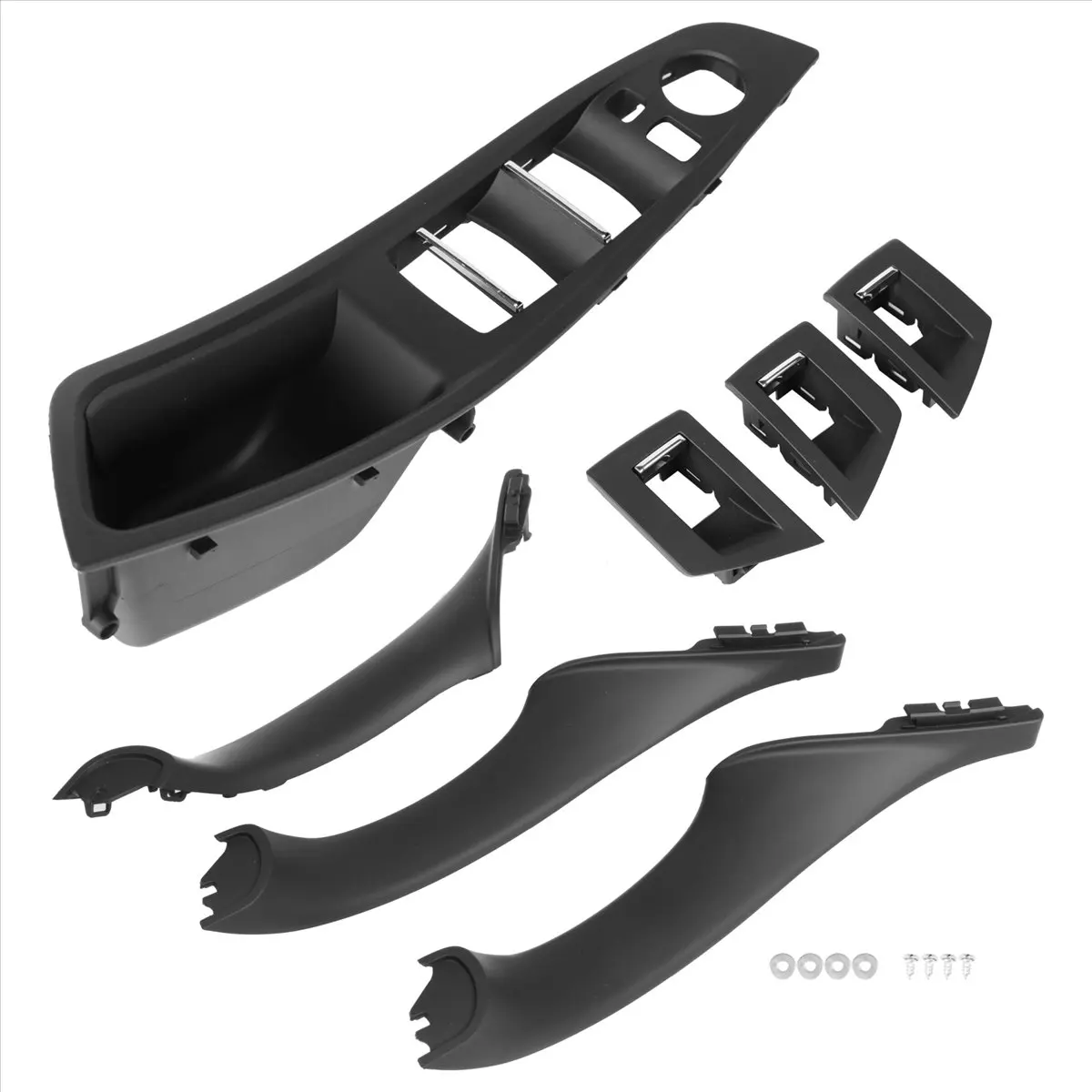 #67T Automotive Parts & Accessories,RHD Car Interior Door Handle Door Panel Pull Trim Cover Black RHD (Black) view 4