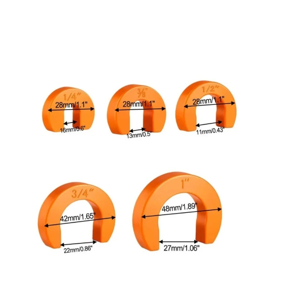 5 Piece Push Fit Clip Removal Tool Set for 1/4 For 3/8 1/2 For 3/4 1 Inch Stainless Steel Quick Release Fittings