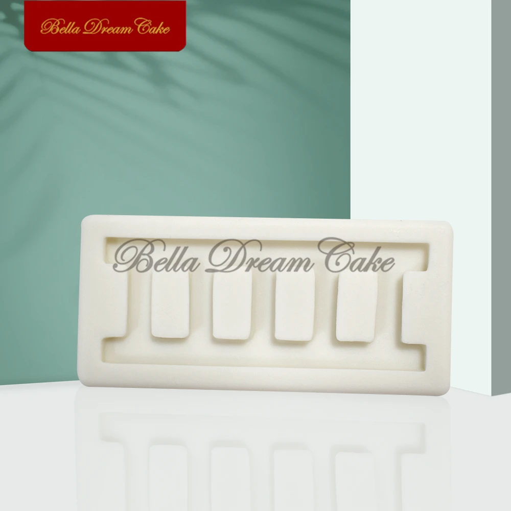 3D Small Ladder Design Silicone Mold Chocolate Fondant Mould DIY Clay Model Cake Decorating Tools Kitchen Baking Accessories