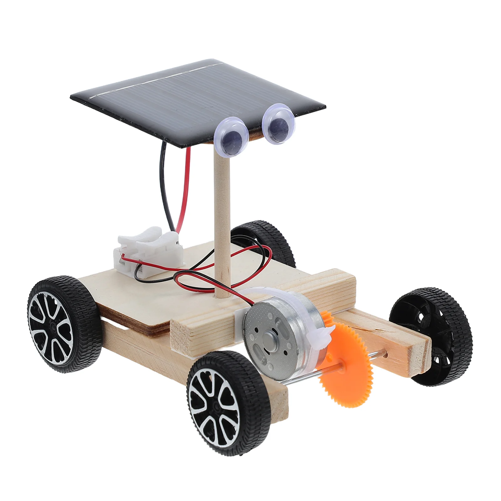 ミニソーラーカーおもちゃ木製 DIY ガジェットアセンブリ科学教育玩具子供のための DIY ソーラーカー