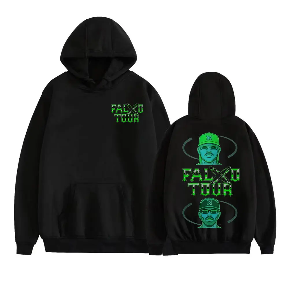 

Худи Feid Ferxxo Falxo Tour 2026: Мужские и женские толстовки в стиле Harajuku, винтажные готические свитшоты, высококачественные флисовые повседневные худи