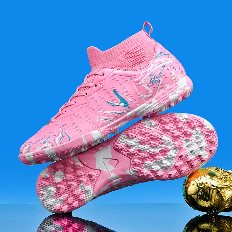 Neue Herren-Fußballschuhe für Rasen, Ultraleichte Sport-Indoor-FG-Turf-Futsal-Erwachsenen-Fußballstiefel, Rutschfeste Komfortable Stollenschuhe – Detail 37