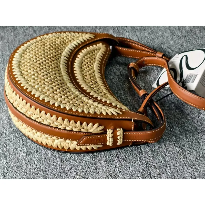 2025 حقيبة ظهر تحمل على الكتف حقيبة يد نسائية على ظهره حقيبة سرج ساخنة Y2k الفرنسية القمرية المتخصصة تصميم فريد متقدم #3