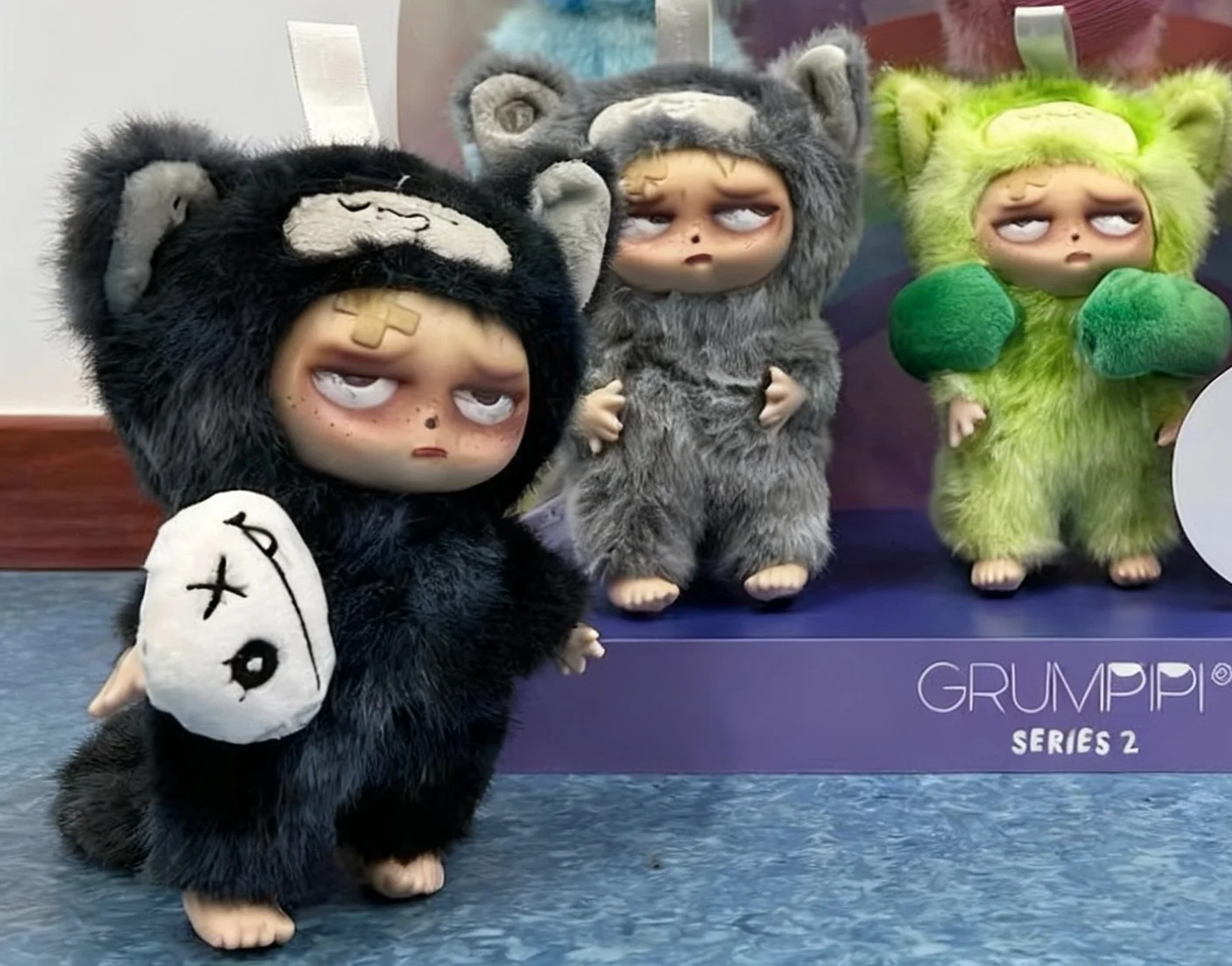 New Original V2 Sleep Grumpipi Series Blind Box Toy Vinyl Face Doll Trendy Pendant Decor Macaron Color Bag Collection Doll Gift