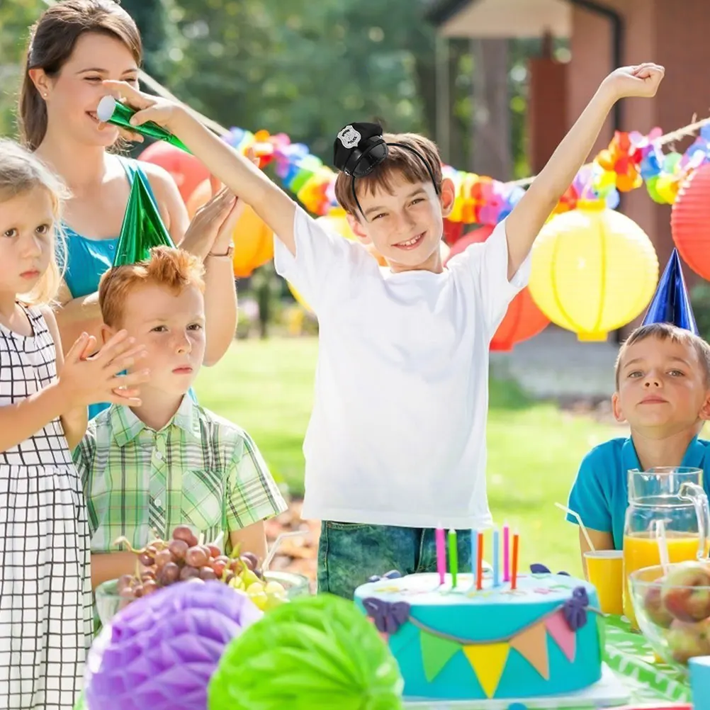 

2Pcs Kids Cosplay Sailor Hat Hairbands Captain Navy Headband Lightweight Festival Party Halloween Accessories Hat Headband