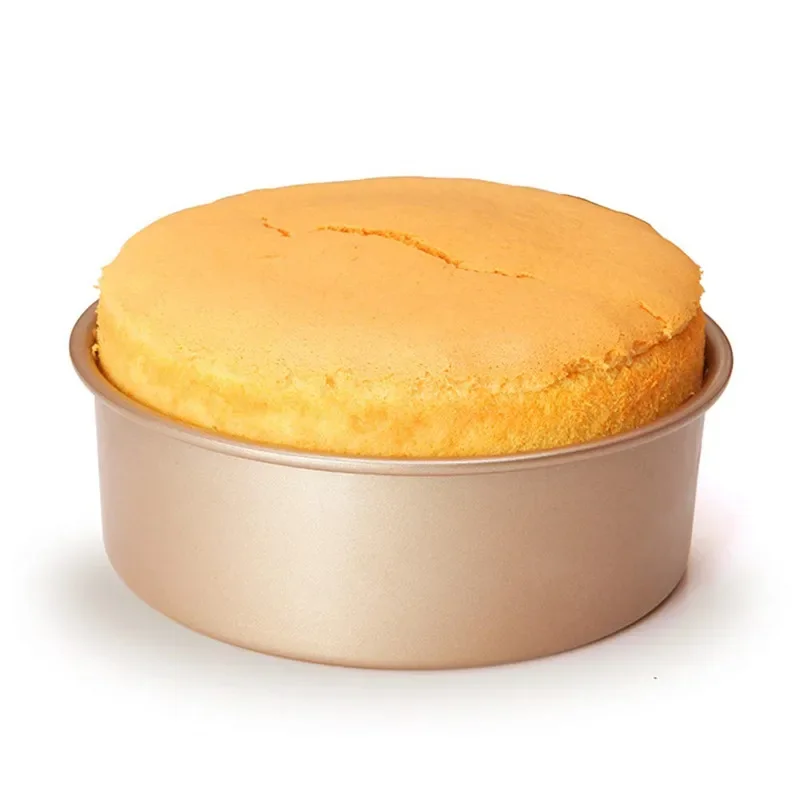 Round Cheese Cake Pan 6-Inch & 8-Inch & 10-Inch Cylinder-shaped with Removable Bottom Non-Stick Bakeware Cake Mold Cake Mould