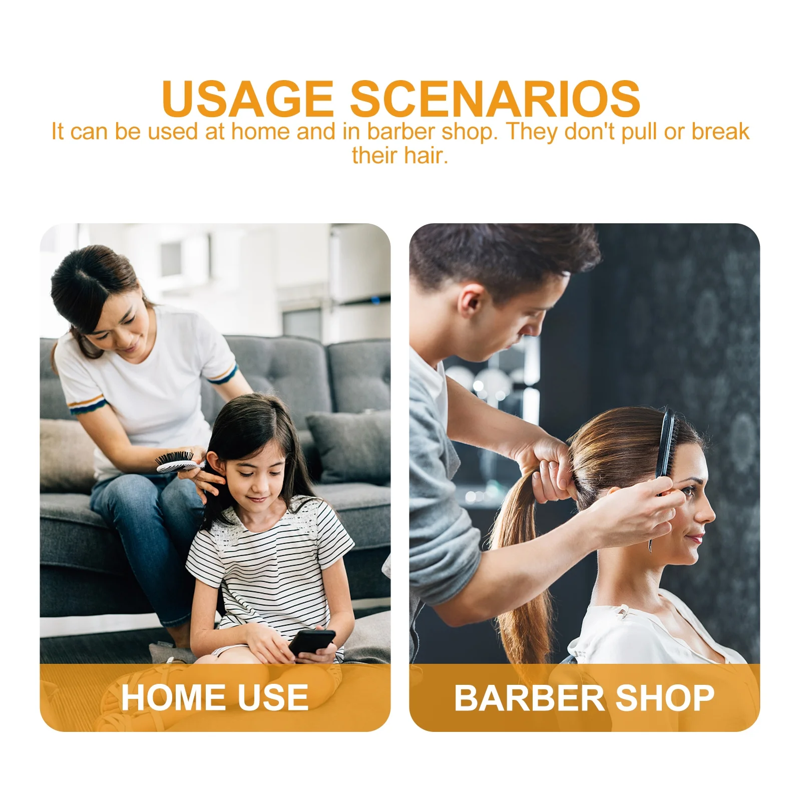 

Wide-Tooth Detangling Comb Resilient Large Tooth Spacing Suitable for African Hair Smooth Hair Care Styling Long Beard