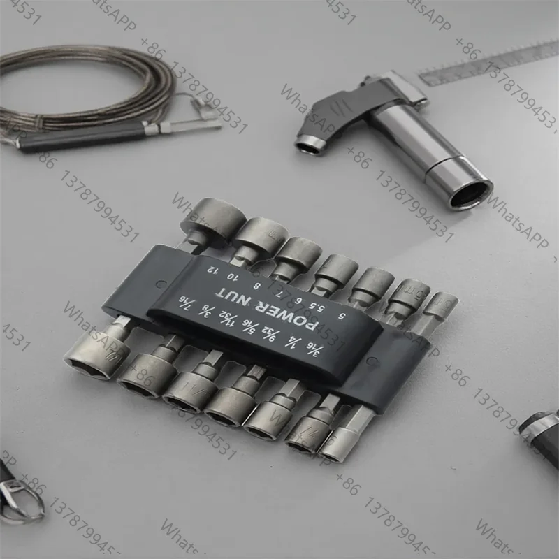 Electric Wrench And Pneumatic Screw Socket Set Inner Hexagonal Bit Head Deepening Extend Tool Kit