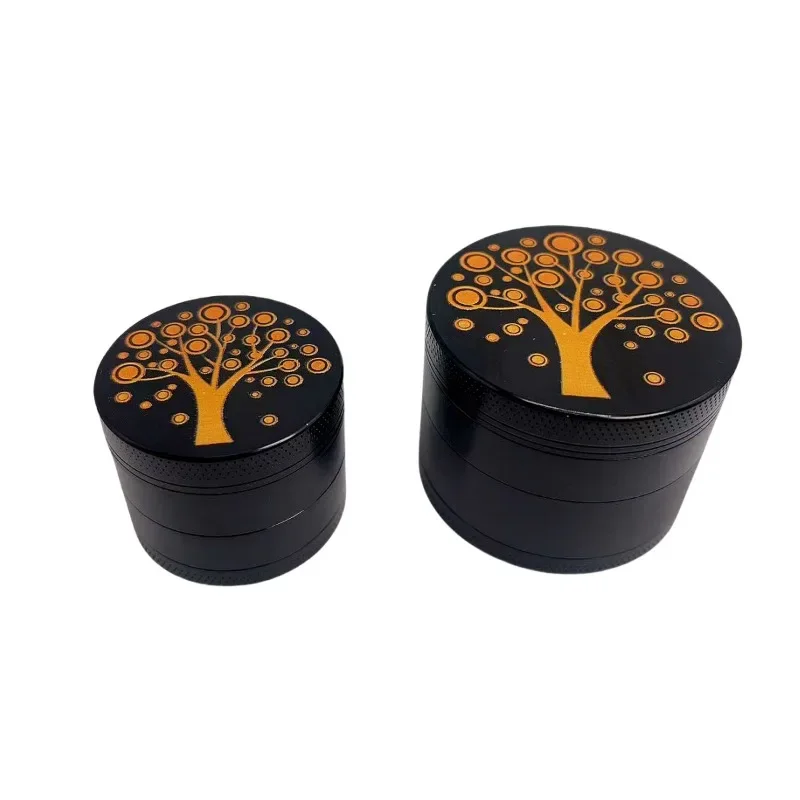 1.6/2in Metal Season Tree Herb Grinder Boho Tree Spice Pepper Mill Tobacco Grass Raw Grinder Smoking Tool Cigarette Accessories