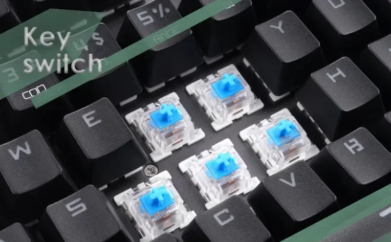 20–100 Stück Tastaturschalter, Tastatur-Klicker, Tastenersatz, 3-poliger taktiler Schalter, Tastatur-Ersatzzubehör und Clip – Detail 6