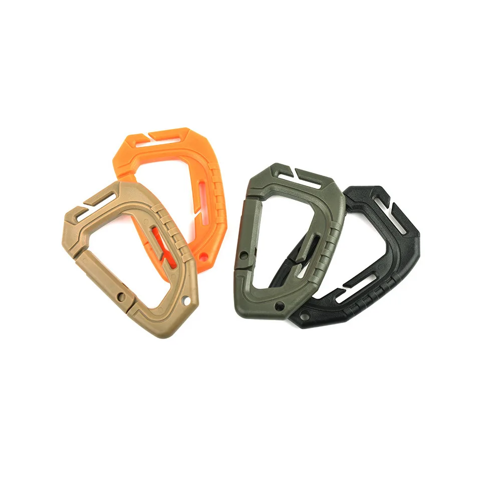 مشبك على شكل حرف D، مشبك معلق خفيف الوزن، خطاف سريع، مشبك تروس من النوع D للبقاء في الهواء الطلق، Edc (حمل يومي) #5