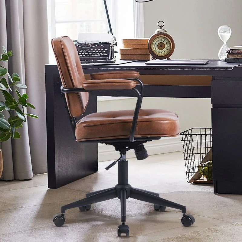 Retro style computer chair  learning office chair artificial leather ergonomic chair cadeiras de escritório office furniture