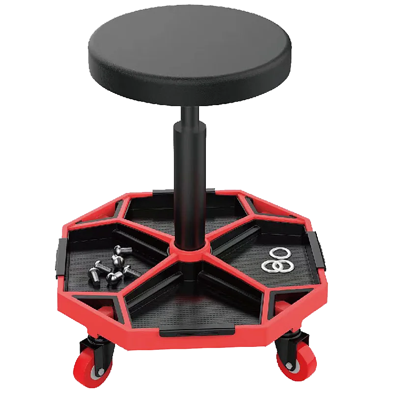 

Lying Board Mechanic Rolling Creeper Seat Adjustable Height Auto Garage Car Repair Stool Round Swivel 360 Degree Tool Mobile