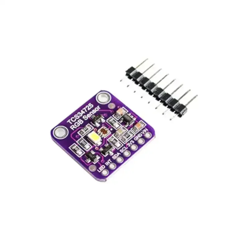 10/10 buah TCS34725 TCS3472 Sensor warna modul pengenalan Sensor RGB Kit Diy papan PCB elektronik RGB IIC untuk Arduino STM32 DIY