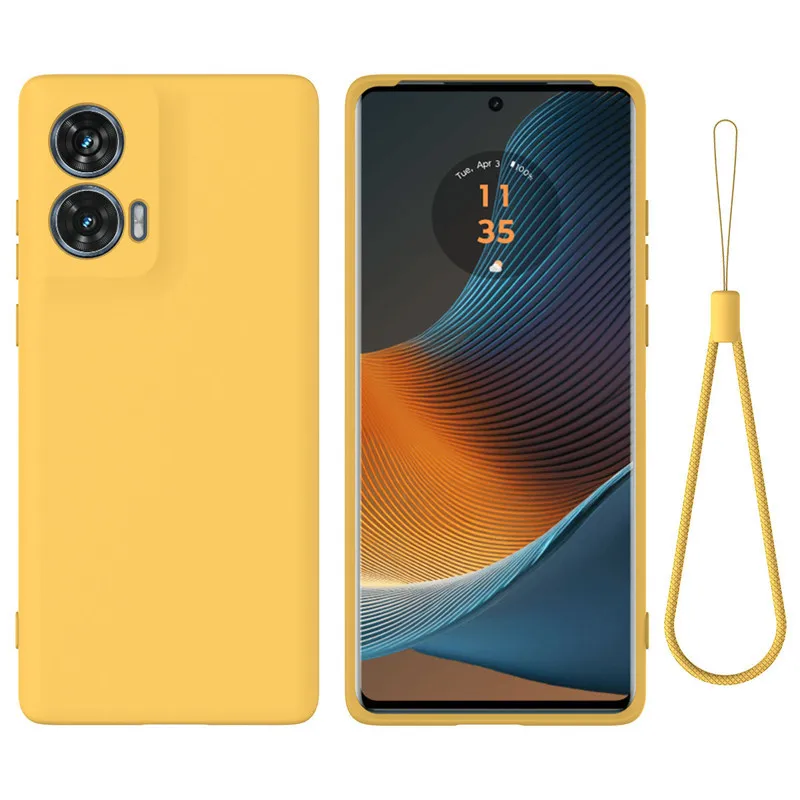 Dla Motorola MOTO Edge 50 fusión funda ELVEV Dobrej jakości uroczy płynny silikonowy pokrowiec ochronny na telefon z aksamitną warstwą wewnątrz — zdjęcie produktu 3