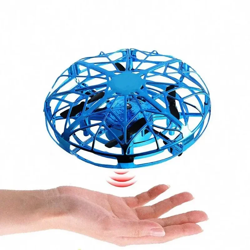 Mini UFO Drone RC Helikopter Samolot Ręcznie wykrywający Podczerwień Quadcopter Elektryczna indukcyjna latająca kula Drohne Model Zabawki Dzieci