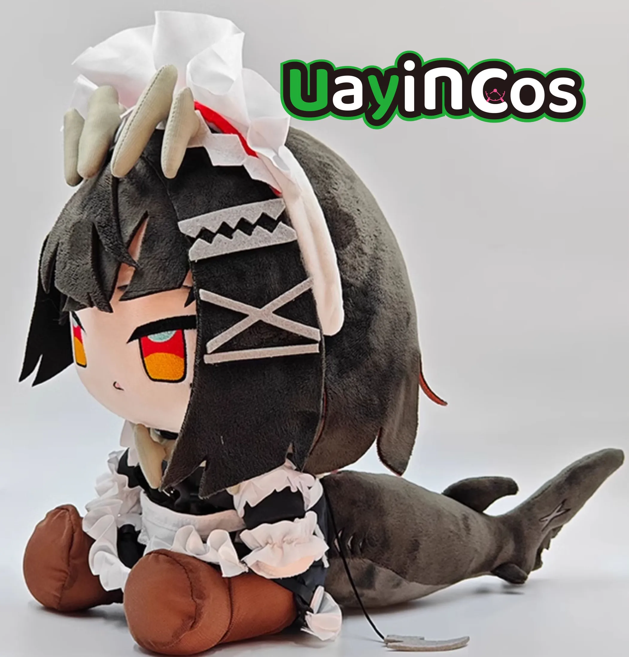 Game Zenless Zone Zero Ellen Joe Shark Big Tail Stuffed 30cm Plushie Plush Cotton Doll Clothes Pillow Anime Figure Toy Kids Gift