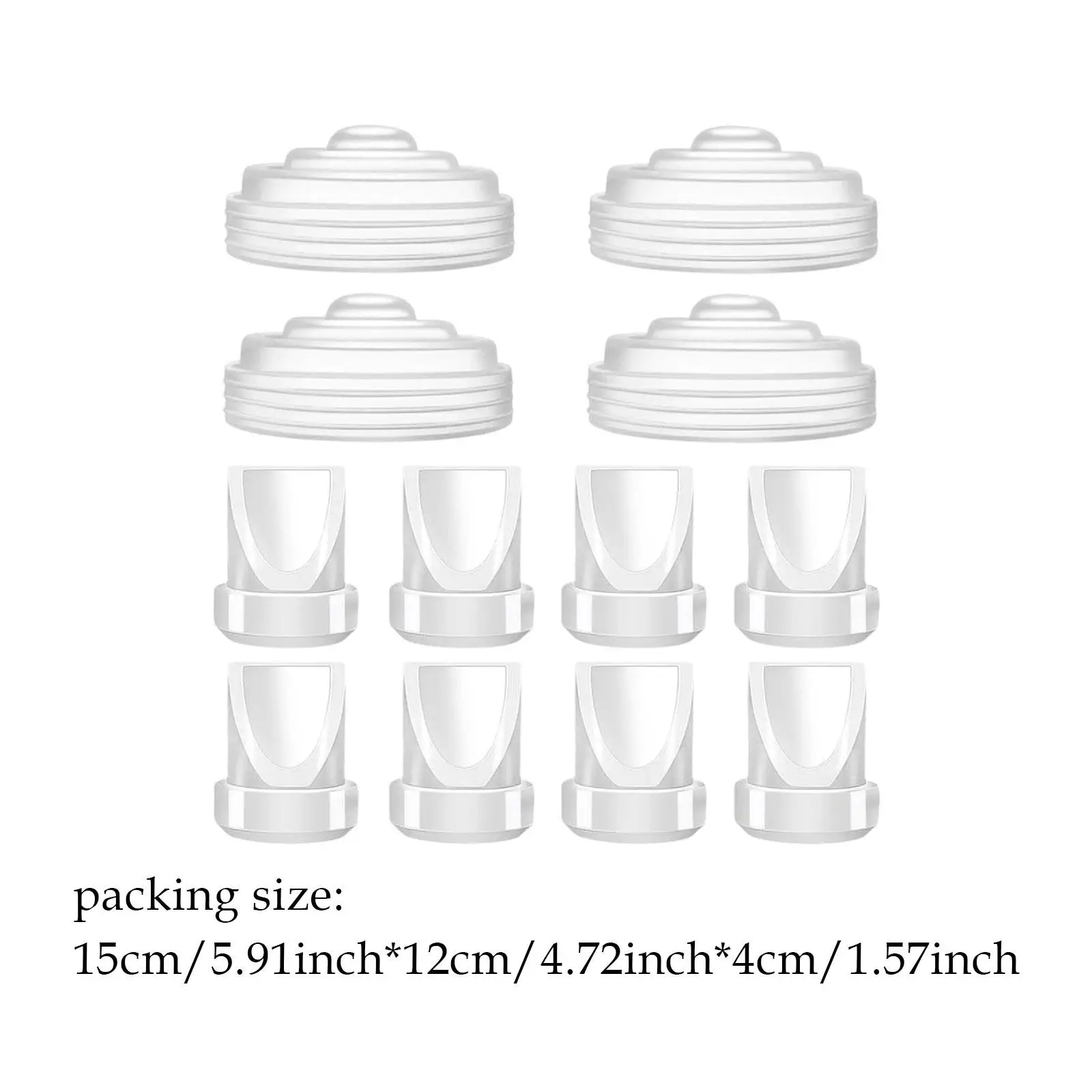 سيليكون الحجاب الحاجز وصمامات منقار البط مانعة للتسرب شفافة استبدال أجزاء ل M5 يمكن ارتداؤها أجزاء مضخة التمثال الكهربائية الملحقات