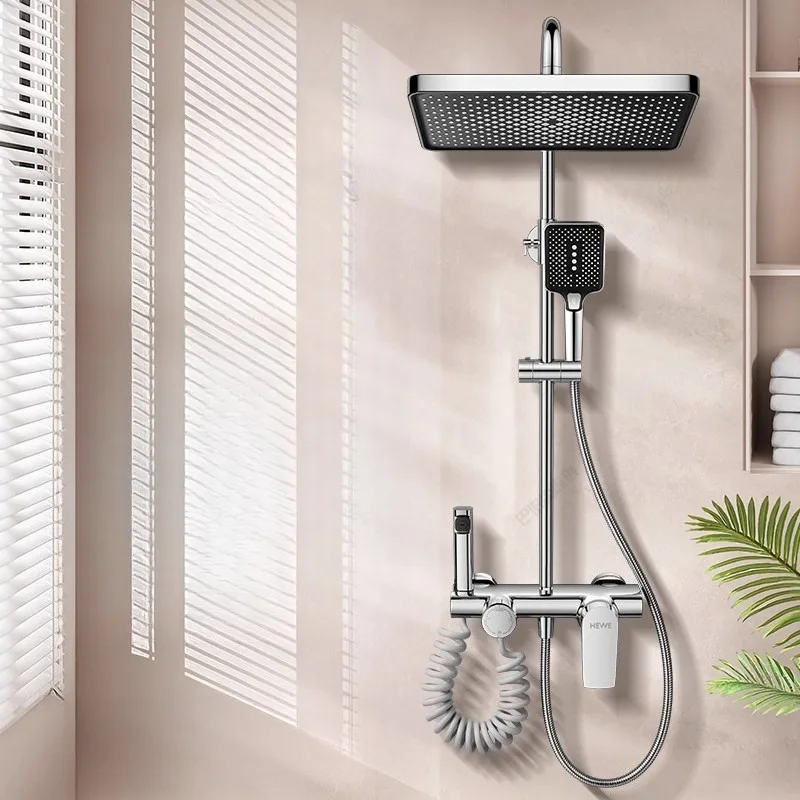 High End Bathroom Shower Set Home Use Premium Copper Pressurized Shower Head Bathroom Shower Head Sets Shower Head Sets
