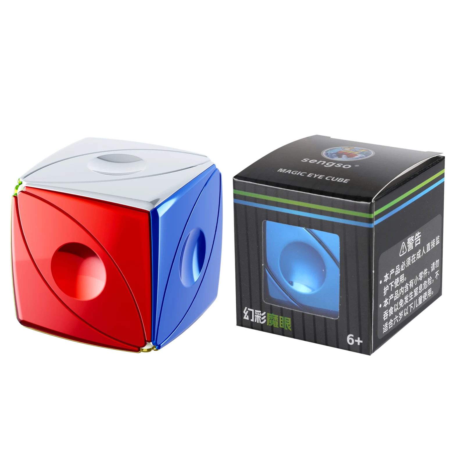 SENGSO Maple Leaf-รูป Magic Cube Phantom สีสติกเกอร์ Magic Cube ของเล่นเพื่อการศึกษาเด็กการแข่งขันของขวัญวันเกิด