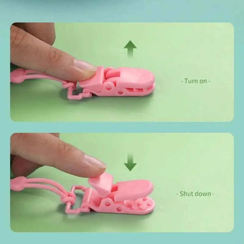 

54DF Pacifier Silicone Strap Hanging Chain Dummy Holder Teether Clip Baby Essential