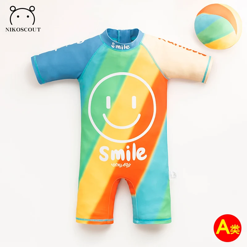 Swimsuit Boy Baby Swimsuit Baby One-Piece Sun Protection Quick-Drying Hot Spring Girl Korean Style Cute Swimsuit