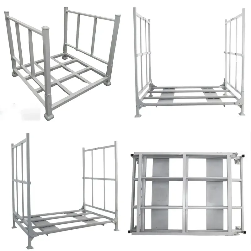 Aochen Heavy Duty Metal Stacking Pallet Steel Warehouse Storage Racks