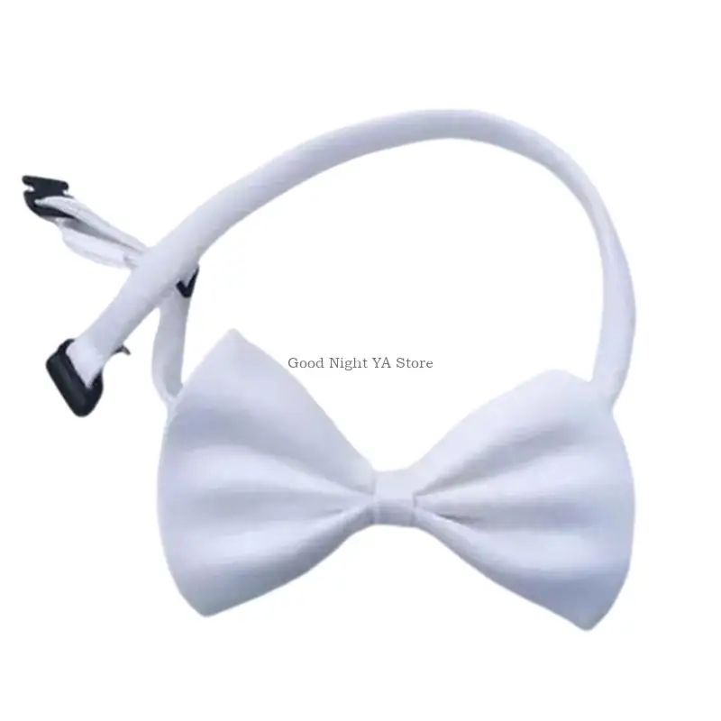 Formal Bowtie Knotfree Desing Elastic Bowtie Adjustable and Easy Wear For Bartender School Celebration Costume Event