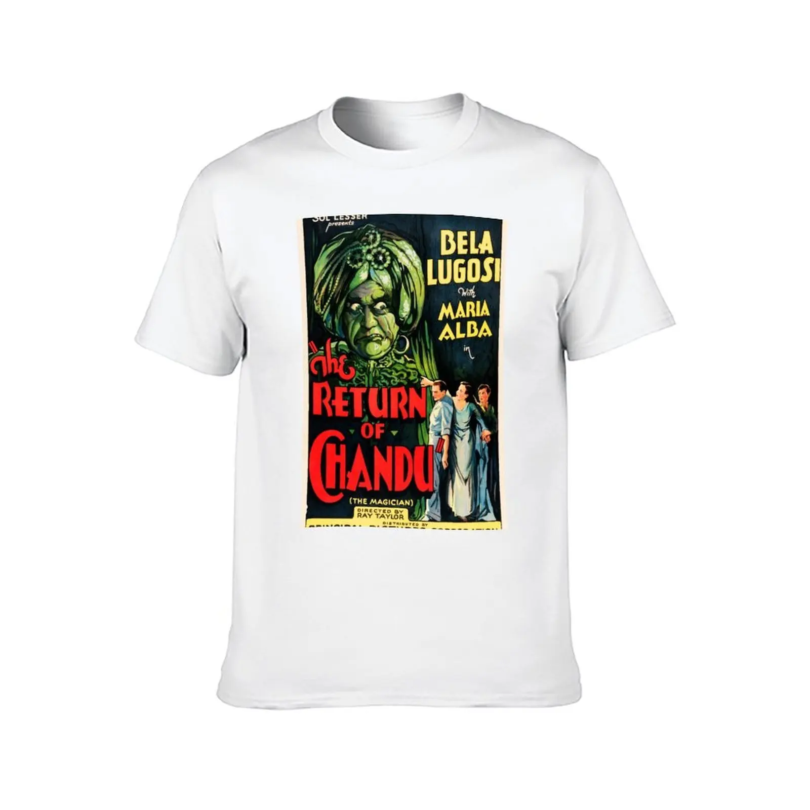 عودة تشاندو 1934 الخيال فيلم ستارينج بيلا لوغوسي ريترو فيلم المشارك تي شيرت القطن التي شيرت 100% تي شيرت