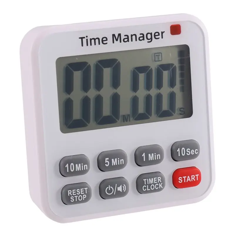IALJ-For Cooking Study Magnetic Digital Kitchen Timer 99 Min 59 Sec Count Up Down Big LCD Display