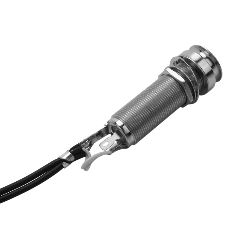 

6 шт., 21 дюйм, длина провода, выходной разъем 1/4 дюйма, 2 в 1, преобразователь диска пьезосъемника (с крышкой)-B60B