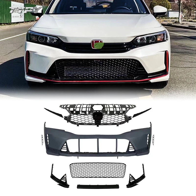 

Car Bodykit Change Type-r Style Front Bumper Rear Bumper Sideskirts Front Lip Grill for Honda Civic 11th