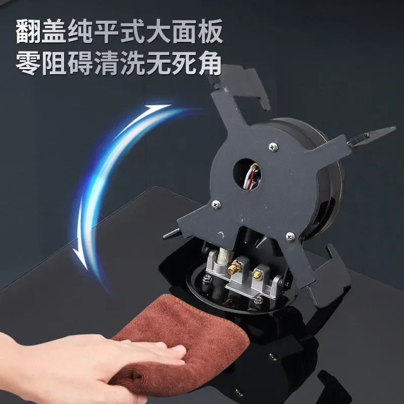 Panele gazowe z klapką 5V z ekranem dotykowym do płyty kuchennej Modernizacja rozrządu Kuchenna kuchenka gazowa Energooszczędny wbudowany panel gazowy