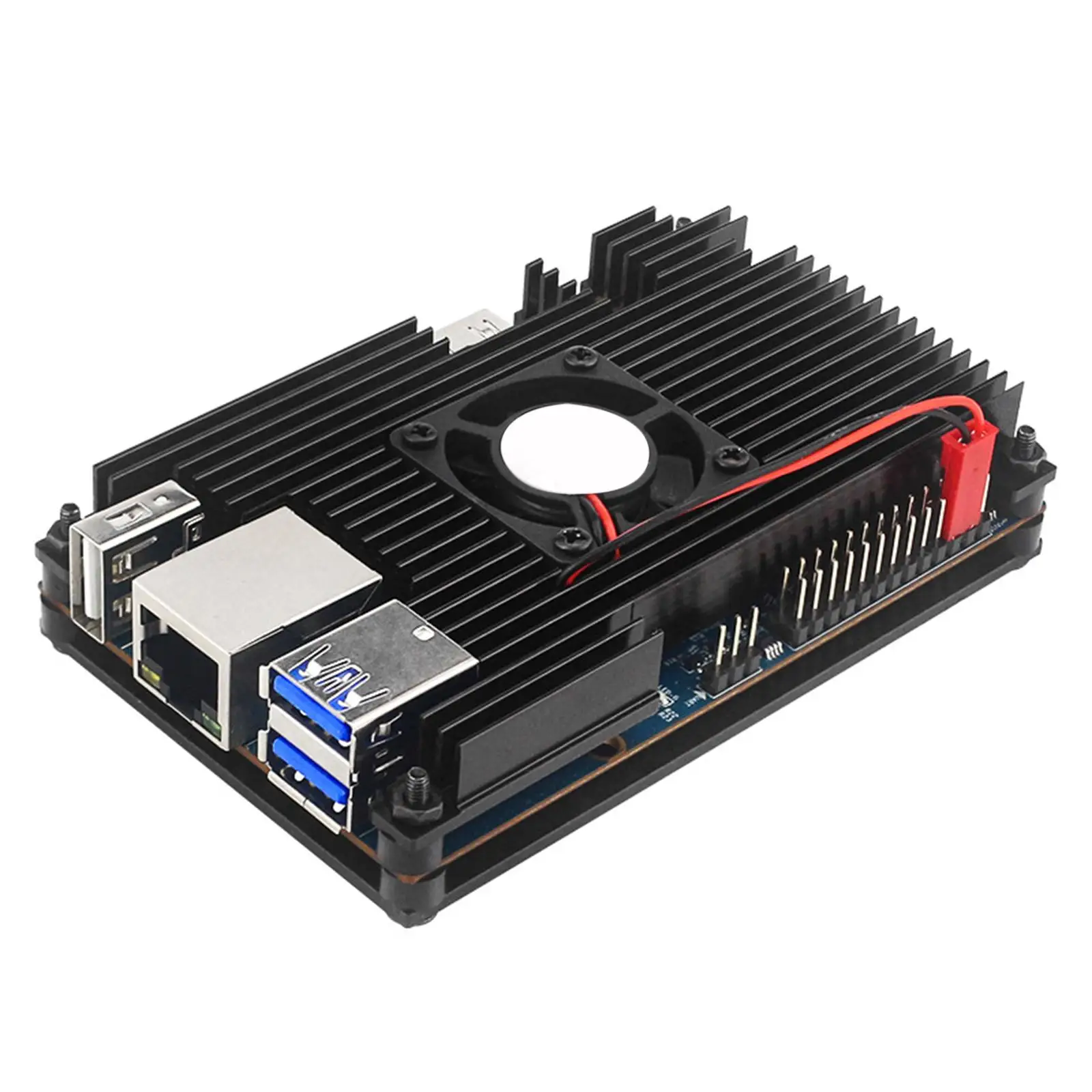 Aluminum Alloy Case with Cooling Fan Protective Shell Practical