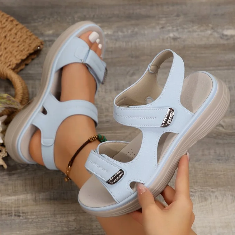 Female Shoes on Sale 2024 Summer Non-slip Thick Sole Women's Casual Sandals Lightweight and Comfortable Ladies Sports Sandals