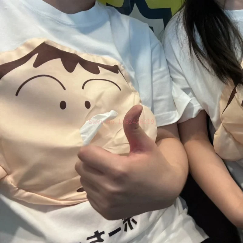 In Stock Creative Crayon Shin Chan Boochan 3d Tissue Shirt Sleeve Fun Fashion Trends Portable Tissue Paper Cute Christmas Gifts