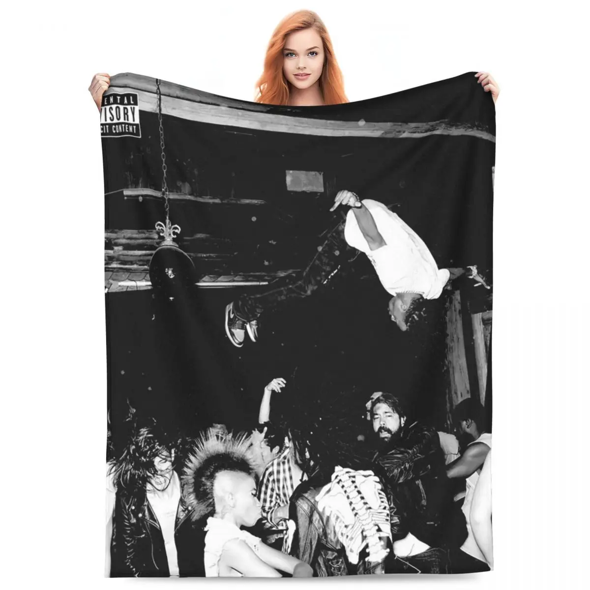 Rapper Playboi Carti Die Lit Blankets Flannel Sofa Throw Blanket Super Soft for Home Bedroom Throws Bedspread Quilt