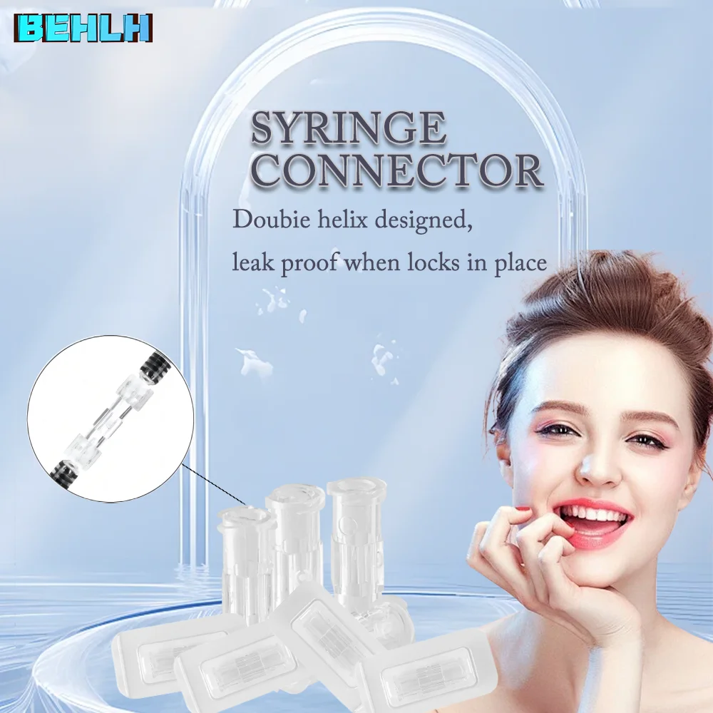 Luer Thread Connector Pp Material Transparent Syringe Double-Way Connector Easy And Durable Use In Sterile Environment Drug Guid