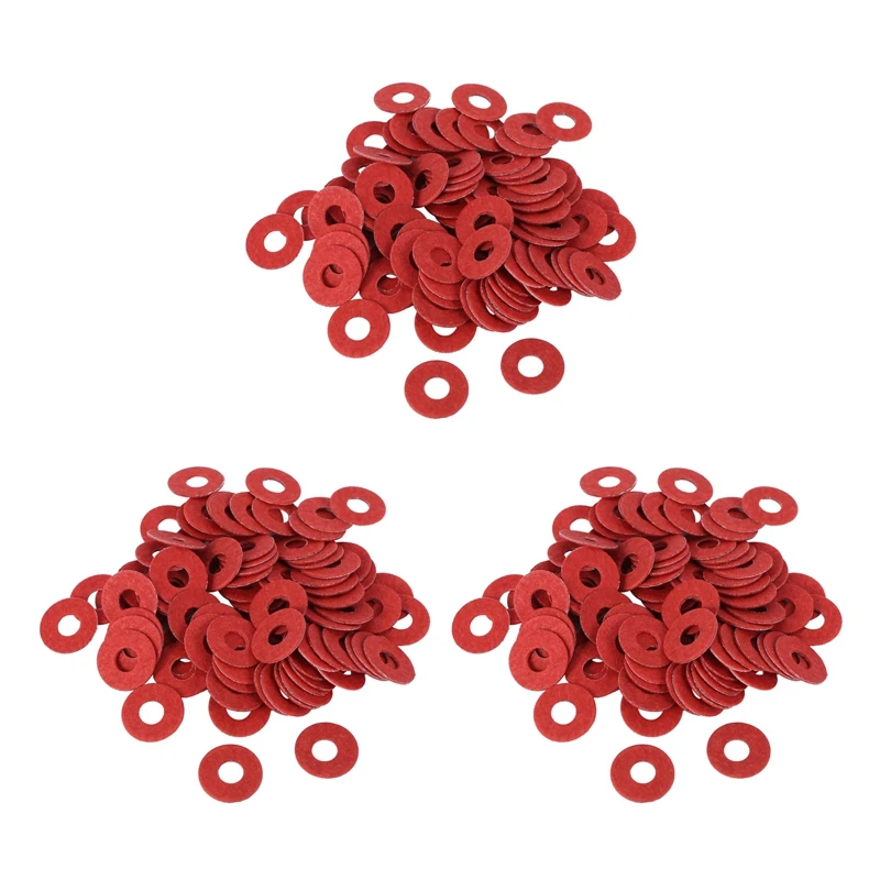 ELOS-300PCS Red Motherboard Screw Insulating Fiber Washers