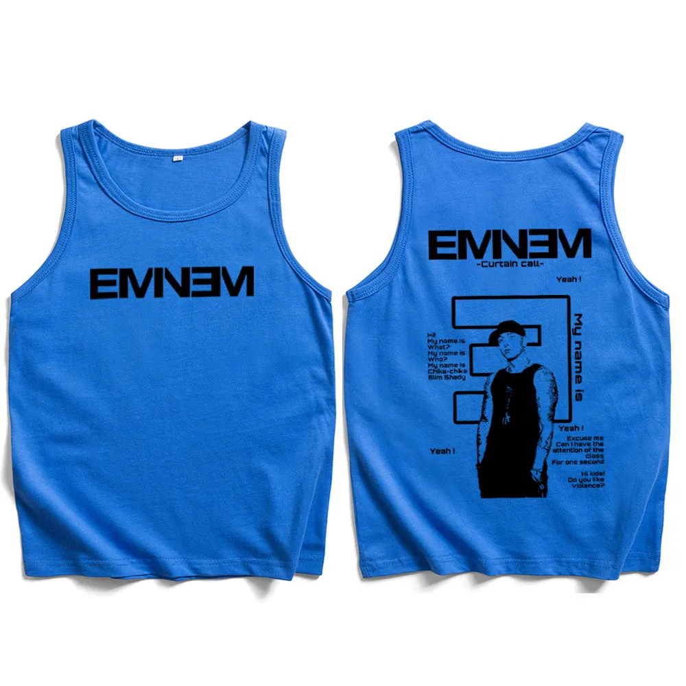 Eminem T-Shirt Eminem The Real Slim Shady Music Vest Fan Gift Men Women Streetwear Tank Tops